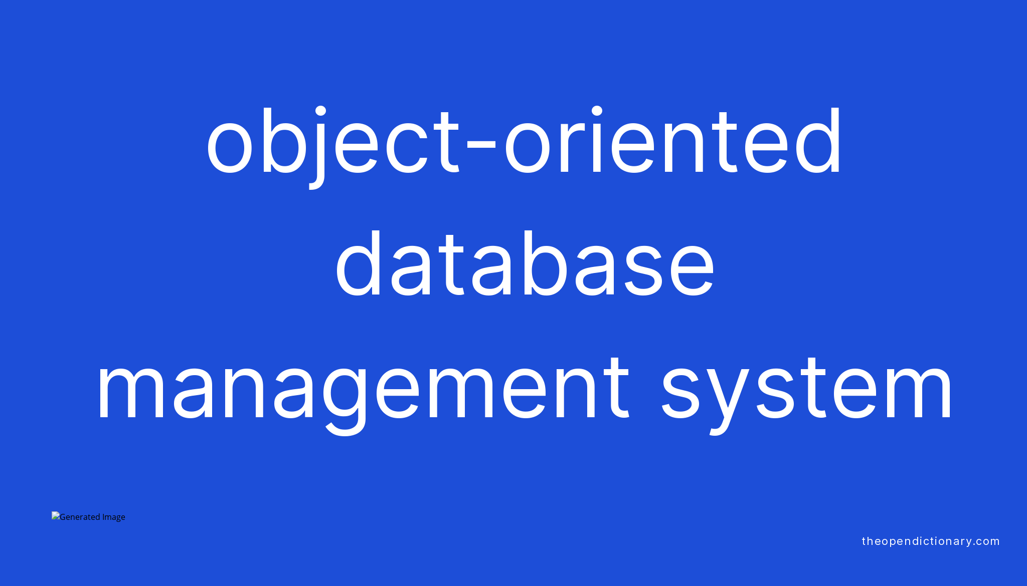 object-oriented-database-management-system-meaning-of-object-oriented